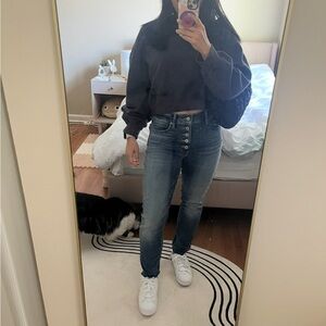 Lucky Brand high-waisted Button Fly stretchy Bridgette skinny jeans